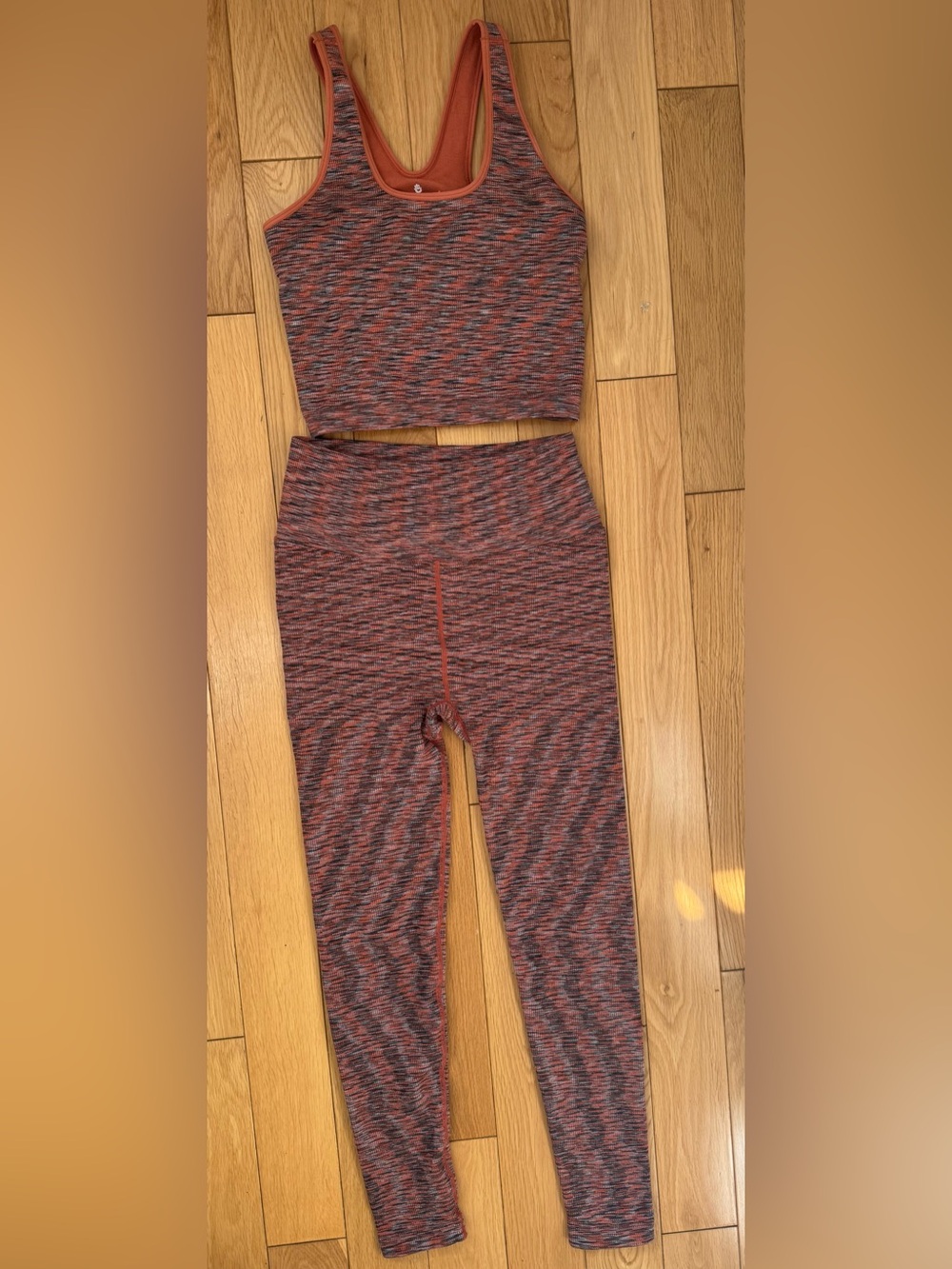 Spiritual Gangster Rust Multicolored Yoga Set